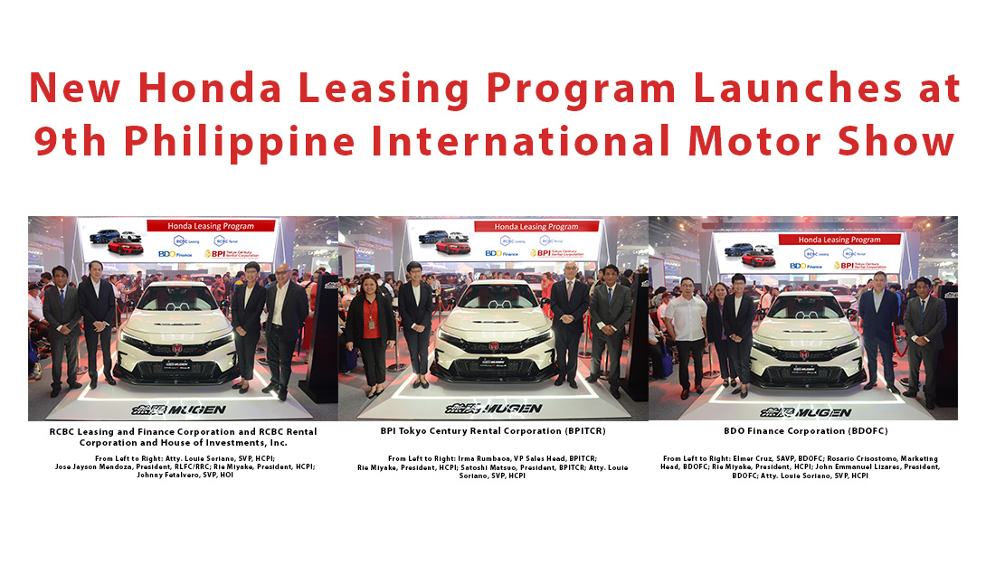 New Honda Leasing Program Launches at 9th Philippine International Motor Show